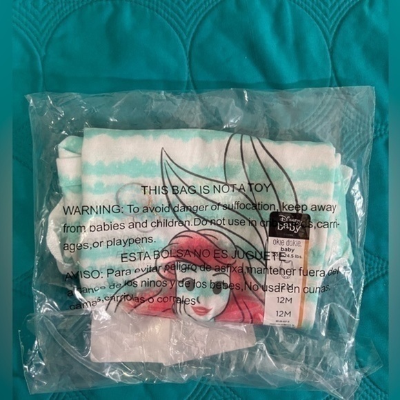 Disney Ariel Little Mermaid onesie 12M - Picture 3 of 3